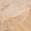 vidaXL Teppich Shaggy Hochflor NAVARRA Beige 160x160 cm Polyester
