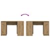vidaXL Schreibtisch Artisan-Eiche 120x42x76 cm Holzwerkstoff