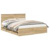 vidaXL Bettrahmen Sonoma-Eiche 160 x 200 cm Ingenieurs Holz