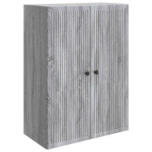 vidaXL Wandschrank Grau Sonoma 66 x 34,5 x 90 cm Holzwerkstoff