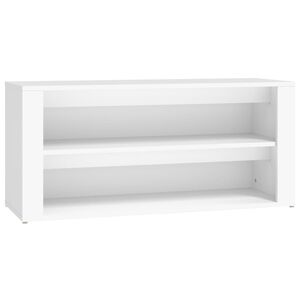 vidaXL Schuhregal Wei&szlig; 100x35x45 cm Holzwerkstoff