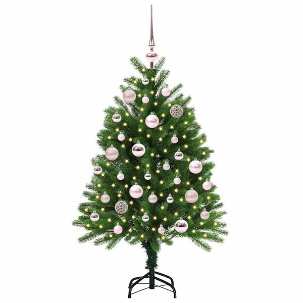 vidaXL Weihnachtsbaum mit 150 LEDs mit St&auml;nder Gr&uuml;n 120 cm PE