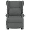 vidaXL Massagesessel mit Aufstehhilfe Dunkelgrau Stoff