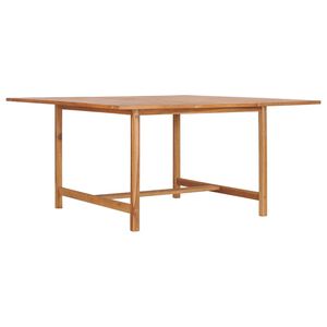vidaXL Gartentisch 150x150x76 cm Massivholz Teak
