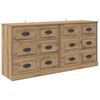 vidaXL Sideboards 2 pcs Artisan-Eiche 70 x 35,5 x 67,5 cm