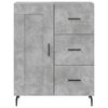 vidaXL Highboard Betongrau 69,5x34x180 cm Holzwerkstoff