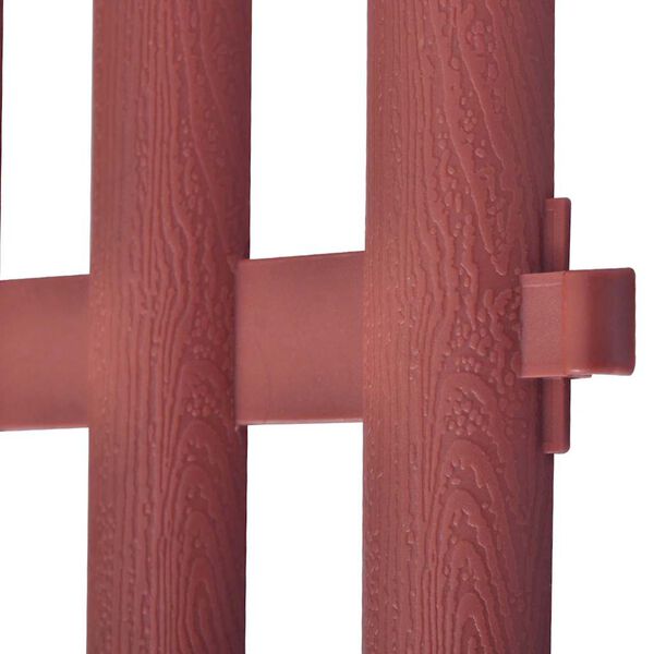 vidaXL Rasenkanten 17 Stk. Braun 10 m PP