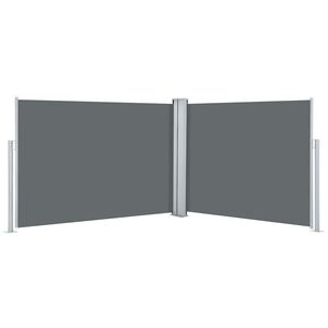 vidaXL Ausziehbare Seitenmarkise Anthrazit 120 x 1000 cm