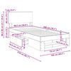 vidaXL Bettrahmen mit Kopfteil Sonoma-Eiche 100 x 200 m Holzwerkstoff