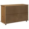 vidaXL Rollschrank Honigbraun 100 x 39 x 65,5 cm Massivholz Kiefer
