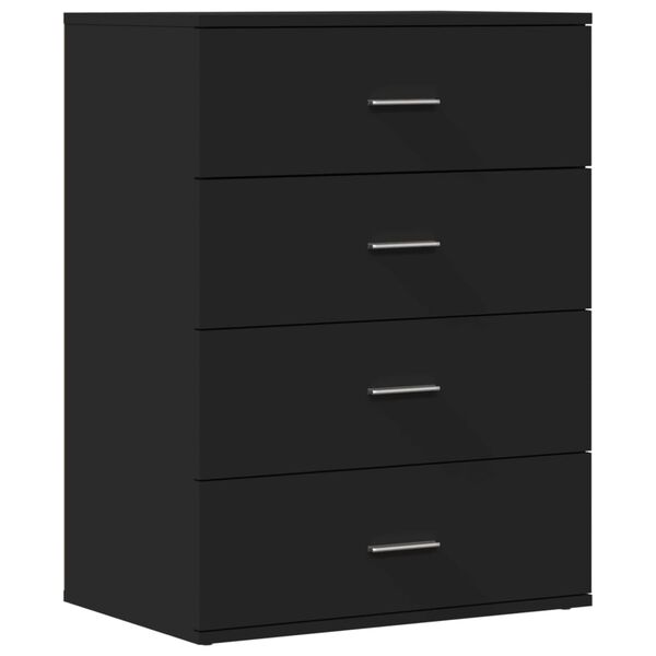 vidaXL Sideboards 2 Stk. Schwarz 60x39x80 cm Holzwerkstoff