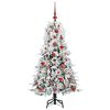 vidaXL K&uuml;nstlicher klappbarer Weihnachtsbaum Wei&szlig; 120 cm PE und PVC