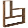 vidaXL Wandregal Altholz 60 x 11 x 60 cm Holzwerkstoff