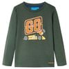 Kinder-Langarmshirt Dunkelgr&uuml;n 104