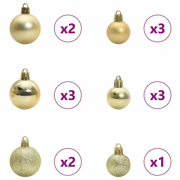 vidaXL K&uuml;nstlicher vorbeleuchteter Weihnachtsbaum Rosa 120 cm PVC