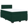 vidaXL Boxspringbett mit Matratze Dunkelgr&uuml;n 120x190 cm Samt