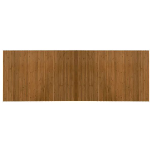 vidaXL Teppich Rechteckig Braun 70x200 cm Bambus