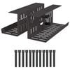 vidaXL Unter dem Schreibtisch Kabelmanagement Tray 2 Stk. Schwarz