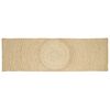 vidaXL Teppich Nat&uuml;rlich und Wei&szlig; 80 x 250 cm Jute
