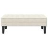 vidaXL Bank mit Kissen Creme 113 x 57 x 39 cm Samt