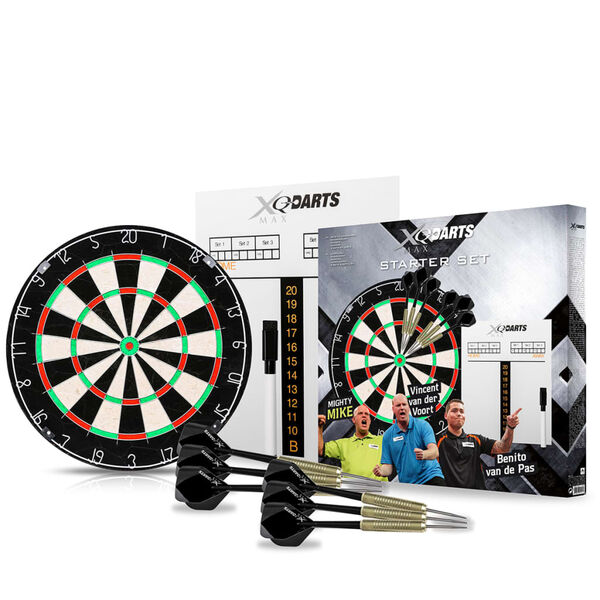 XQmax Darts Dartscheibe StarterSet Borste QD7000040