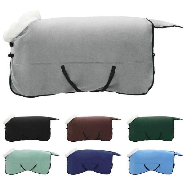 vidaXL Pferdedecke Dunkelgr&uuml;n 145 cm Polarfleece