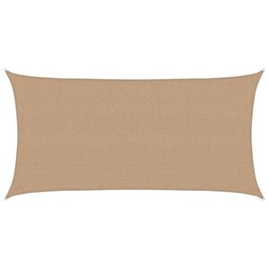 vidaXL Sonnensegel 160 g/m&sup2; Taupe 2,5x5 m HDPE