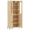 vidaXL Highboard Sonoma-Eiche 69,5x34x180 cm Holzwerkstoff