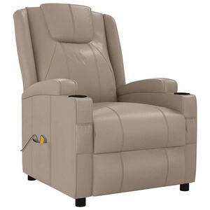 vidaXL Massagesessel Cappuccino-Braun Kunstleder