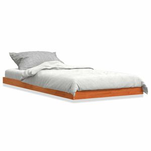 vidaXL Massivholzbett Wachsbraun 75x190 cm Kiefer