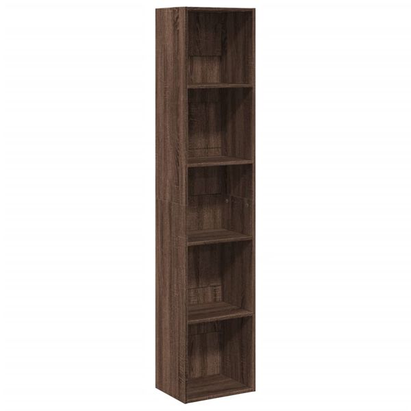 vidaXL Bücherregal Braun Eichen-Optik 40x30x189 cm Holzwerkstoff