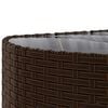 vidaXL 7-tlg. Garten-Sofagarnitur mit Kissen Braun Poly Rattan