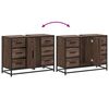 vidaXL Waschbeckenunterschrank Braun Eichen-Optik 80x33x60 cm