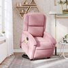 vidaXL Massagesessel mit Aufstehhilfe Elektrisch Rosa Samt