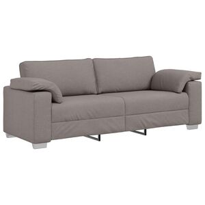 vidaXL Sofa Taupe 219 x 77 x 82 cm Stoff