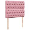 vidaXL Ottoman-Bett mit Matratzen & LEDs Rosa 120x190 cm Samt