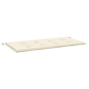 vidaXL Gartenbank-Auflage Creme 120x50x3 cm Oxford-Gewebe