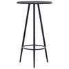 vidaXL Bartisch Schwarz 60&times;107,5 cm MDF