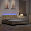 vidaXL Bettgestell ohne Matratze "Hanko" Creme 180x200 cm Stoff