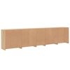 vidaXL Sideboard mit LED-Leuchten Sonoma-Eiche 283x37x67 cm