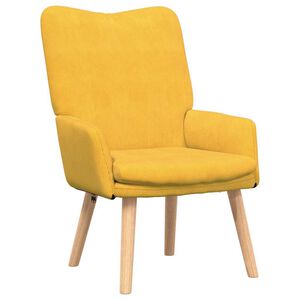 vidaXL Sessel Helles Gelb 63 x 67 x 94 cm Stoff