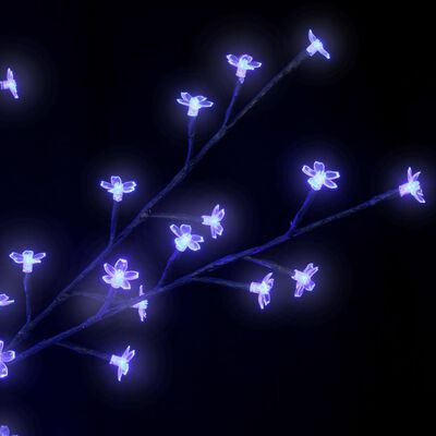 vidaXL Weihnachtsbaum 1200 LEDs Blaues Licht Kirschblüten 400 cm