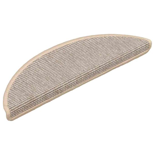 vidaXL Stufenmatten 15 Stk. 56x17x3 cm Silber Halbrund