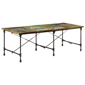 vidaXL Esstisch 220x90x77 cm Altholz Massiv