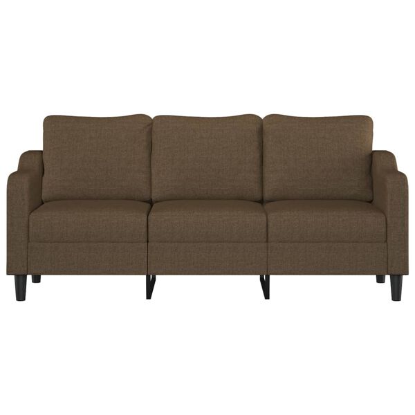 vidaXL 3-Sitzer-Sofa Braun 180 cm Stoff