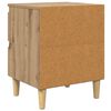 vidaXL Bettschrank Artisan-Eiche 40 x 35 x 50 cm Holzwerkstoff
