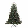 vidaXL K&uuml;nstlicher Weihnachtsbaum mit 300 LEDs mit St&auml;nder Gr&uuml;n 240 cm
