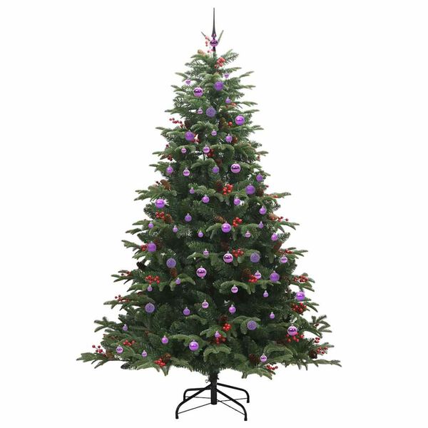 vidaXL K&uuml;nstlicher Weihnachtsbaum mit 300 LEDs mit St&auml;nder Gr&uuml;n 240 cm