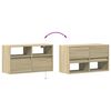vidaXL TV-Wandschrank mit LED-Beleuchtung Sonoma-Eiche 80x31x45 cm
