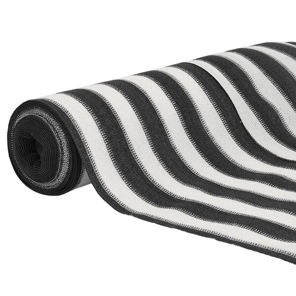 vidaXL Zaunblende Anthrazit und Wei&szlig; 2x10 m HDPE 75 g/m&sup2;